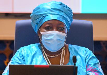 ECOWAS VP Finda Koroma at the 84th Ordinary Session of the Council of Ministers in Niamey Niger